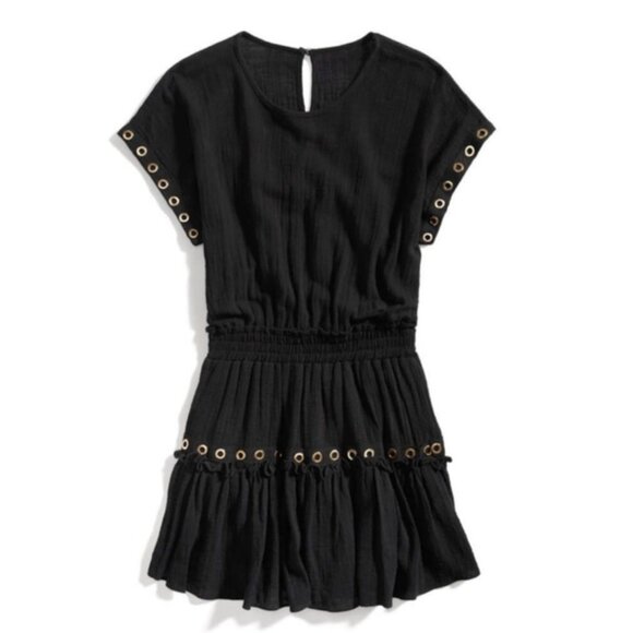 Misa Millie Mini Dress black with grommet detailing - Picture 3 of 12